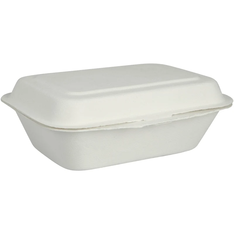 ABENA Menübox, Bagasse, Ungeteilt, weiß