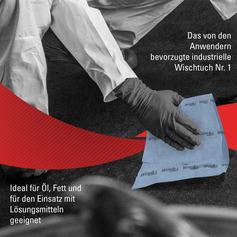 WypAll ForceMax Wischtücher viertelgefaltet, blau