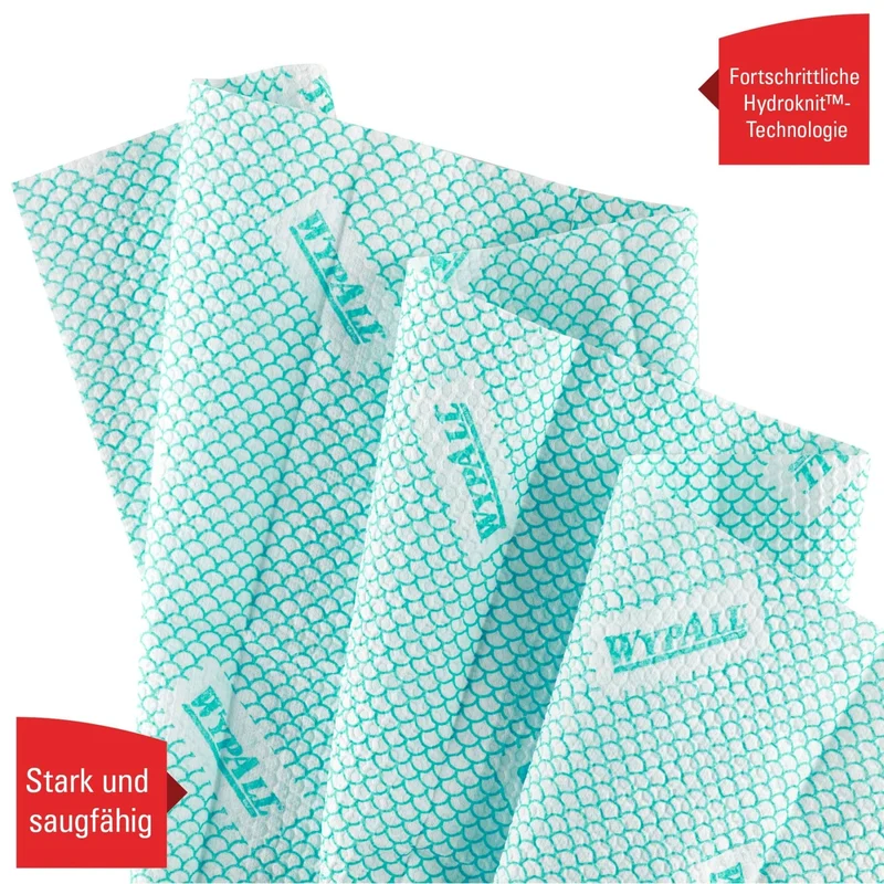 WypAll X80 Plus Wischtücher viertelgefaltet, 4 Farben