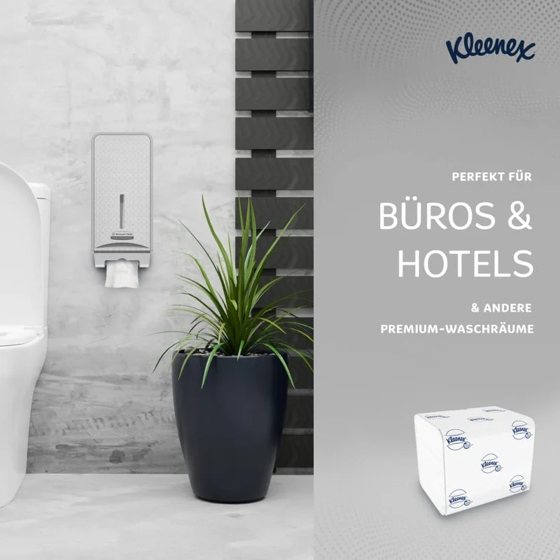 Kleenex Einzelblatt-Toilettenpapier 2-lagig, 200 Blatt