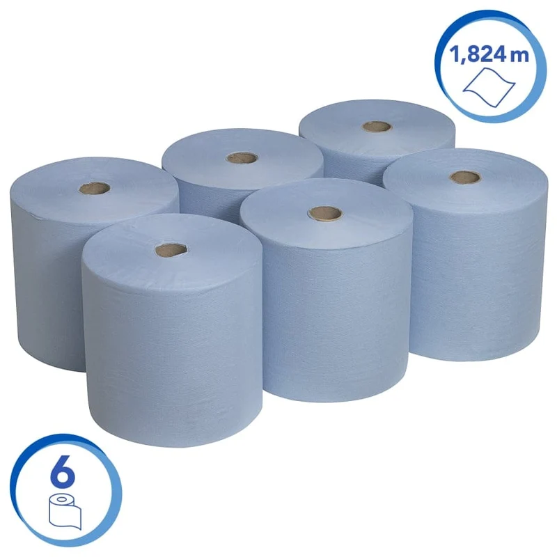 Scott Handtuchrolle, blau, 1-lagig, 304 m