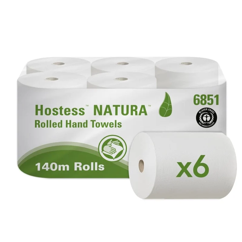 Hostess Natura Handtuchrolle 2-lagig, 140 m, natur