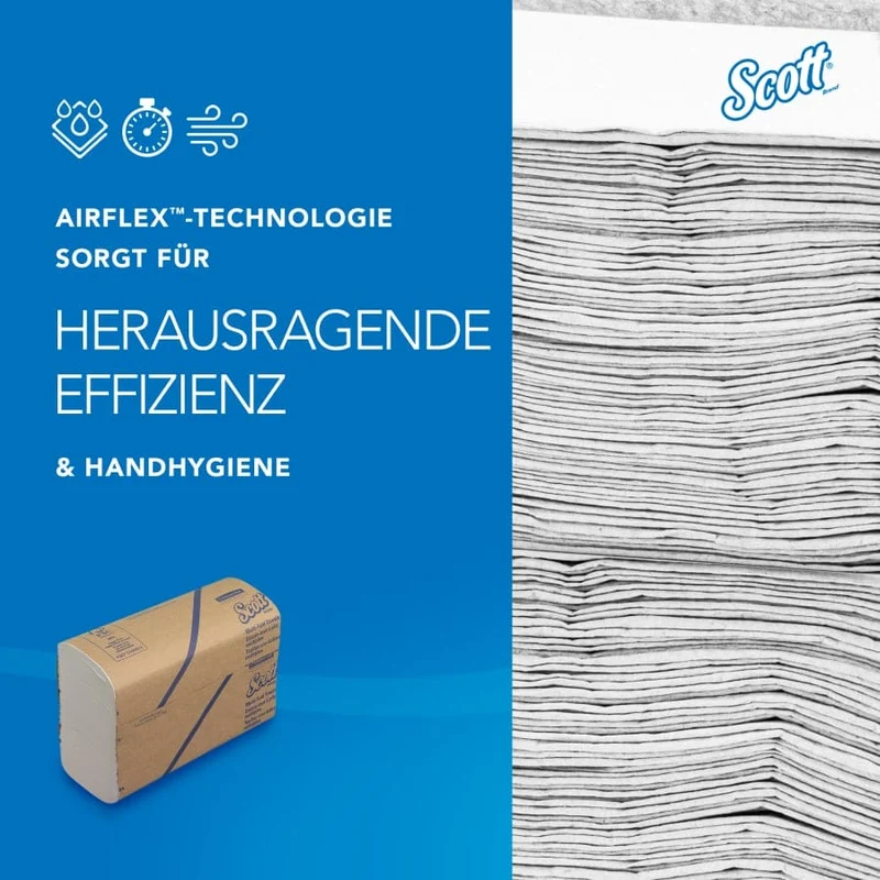 Scott Multifold Papierhandtücher, 1-lagig, 23,8 x 20,6 cm