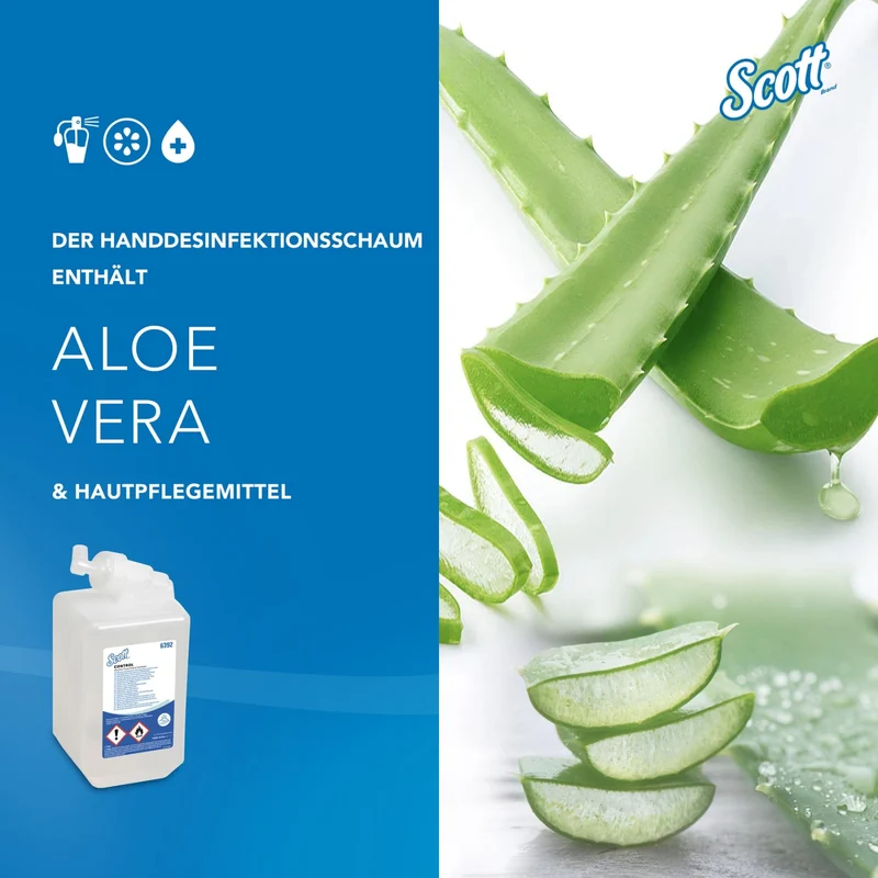 Scott Control Handdesinfektionsschaum, parfümfrei, mit Aloe Vera