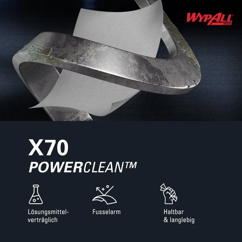 WypAll X70 Wischtücher Brag Box, weiß, 200 Tücher