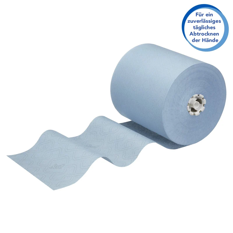 Scott Essential Handtuchrolle, 1-lagig, 350 m, weiß oder blau