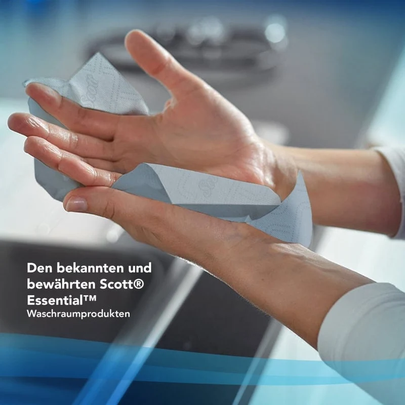 Scott Essential Handtuchrolle, 1-lagig, 350 m, weiß oder blau