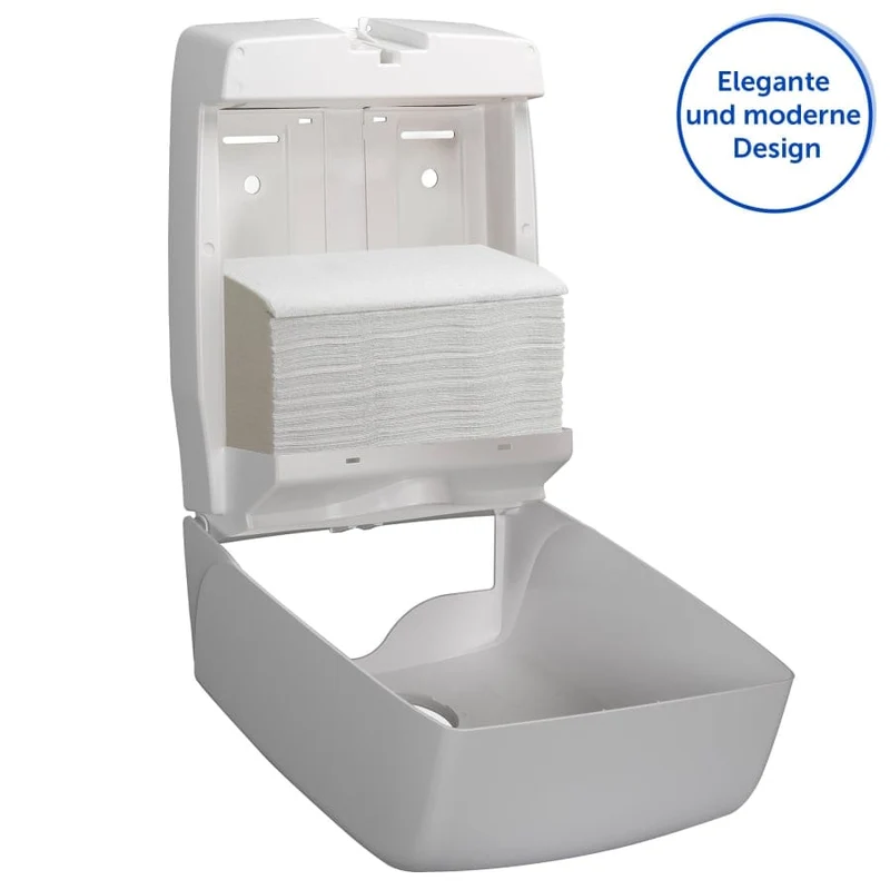 Aquarius Falthandtuchspender C-Falzung, weiß