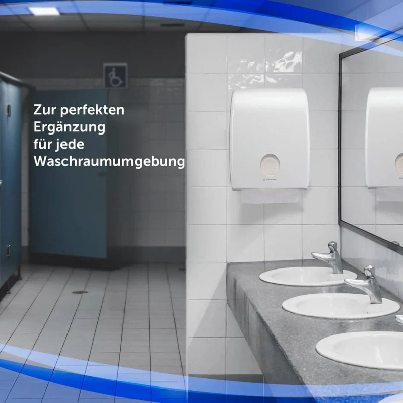 Aquarius Falthandtuchspender C-Falzung, weiß