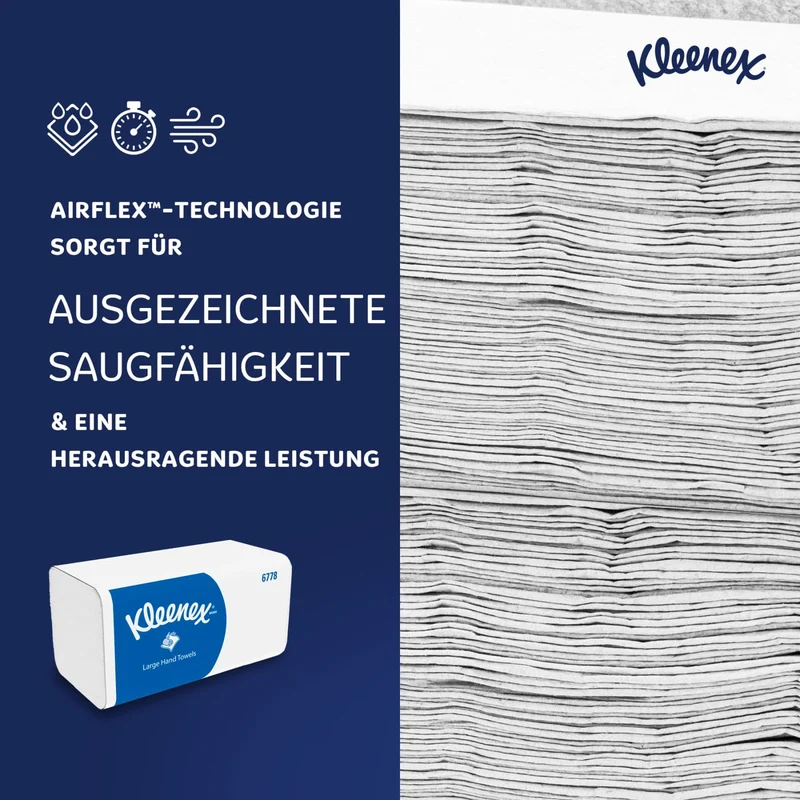 Kleenex Falthandtuchpapier Interfold, 2-lagig, weiß