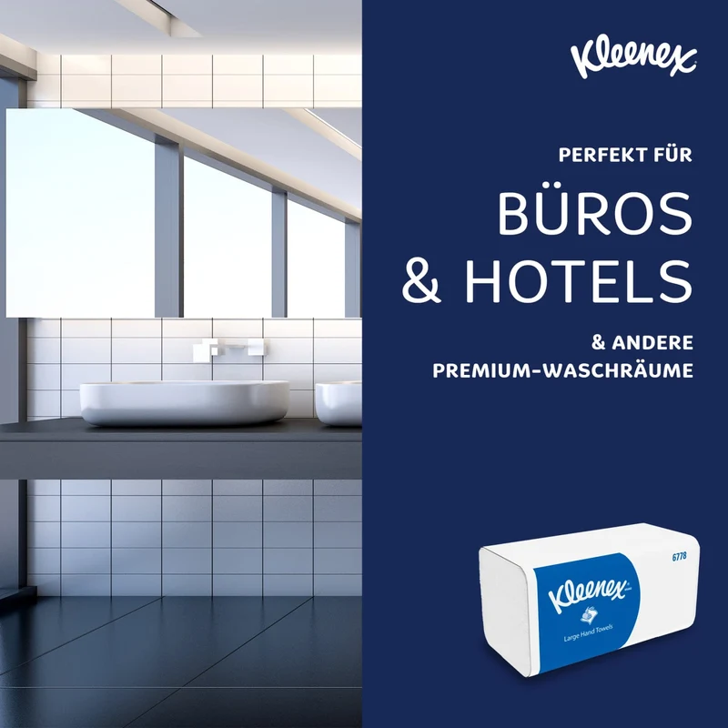 Kleenex Falthandtuchpapier Interfold, 2-lagig, weiß