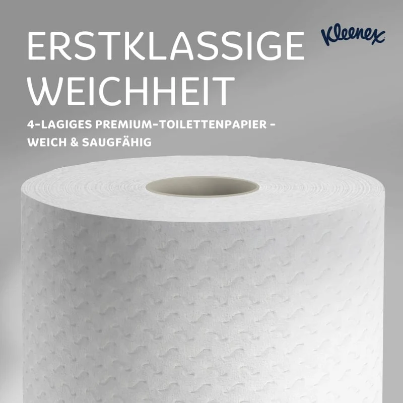 Kleenex Toilettenpapier 4-lagig, 160 Blatt, weiß