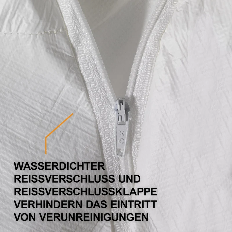 Kleenguard A40 Schutzanzug mit Kapuze, weiß Typ 5/6