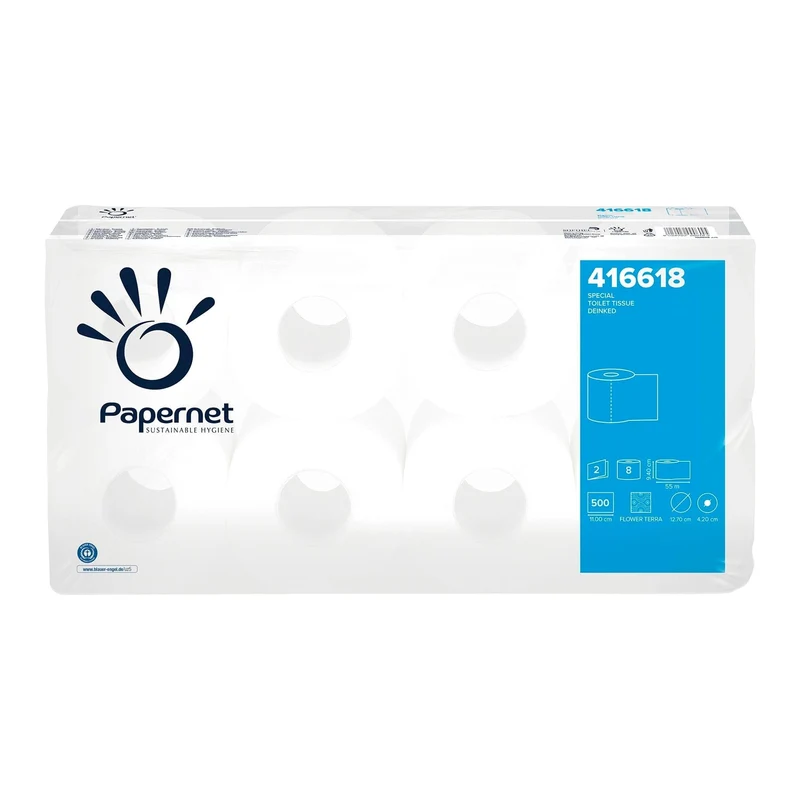 Papernet Toilettenpapier 2-lagig Recycling, 250 und 500 Blatt