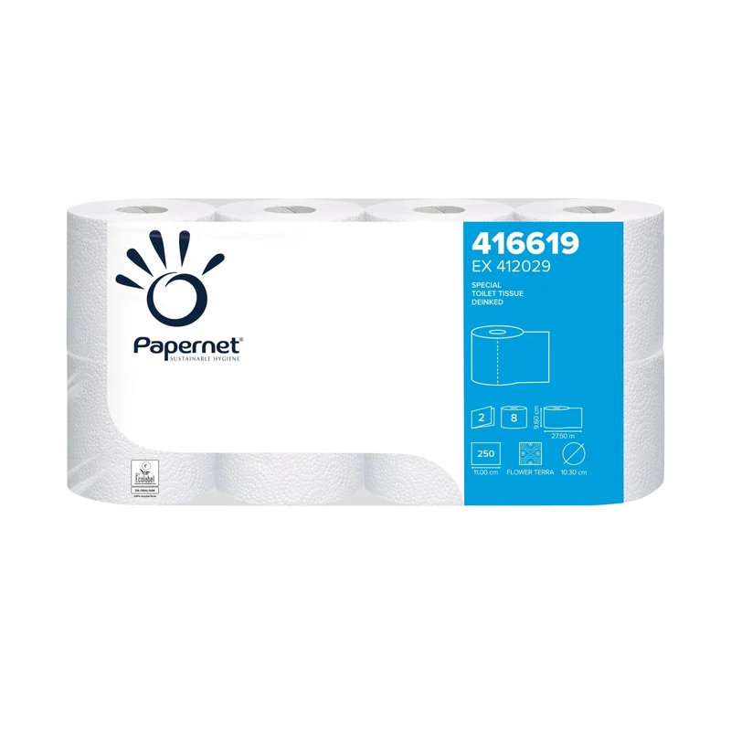 Papernet Toilettenpapier 2-lagig Recycling, 250 und 500 Blatt