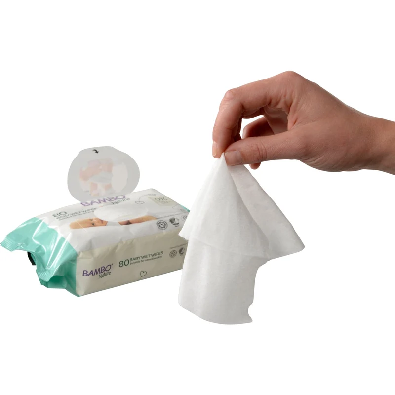 Bambo Nature Baby Feuchttücher, Haftklebeverschluss