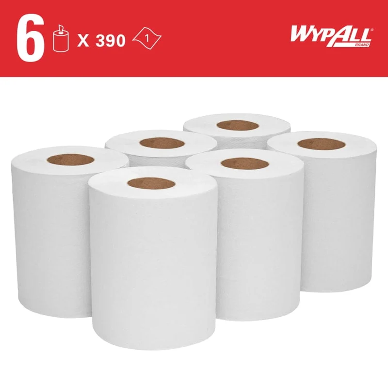 WypAll L10 Reinigungstücher Zentralentnahme, weiß, 390 Blatt