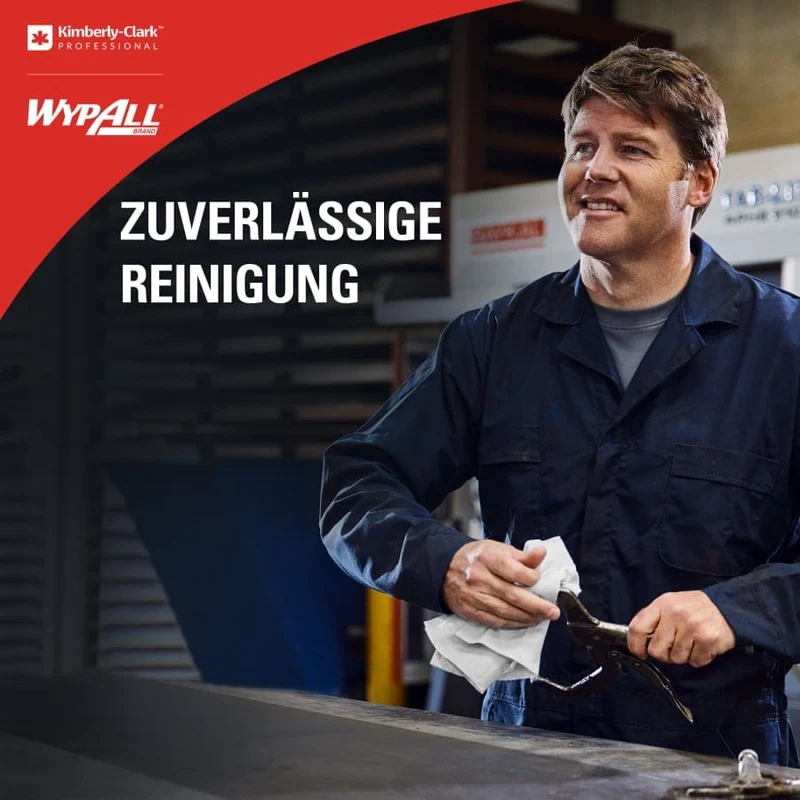WypAll Wettask Reinigungstücher für Lösungsmittel, weiß