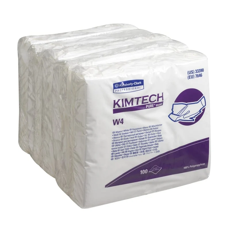 Kimtech Pure W4 Reinraumtücher, weiß, 22,8 x 22,8 cm