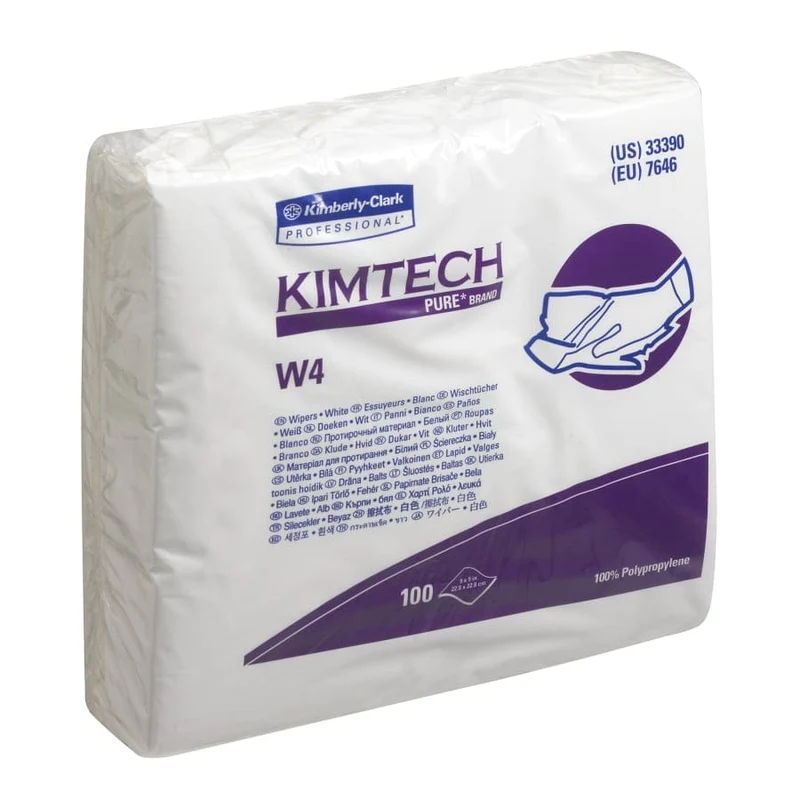 Kimtech Pure W4 Reinraumtücher, weiß, 22,8 x 22,8 cm