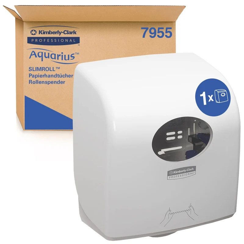 Aquarius Slimroll Rollenhandtuchspender, weiß oder schwarz