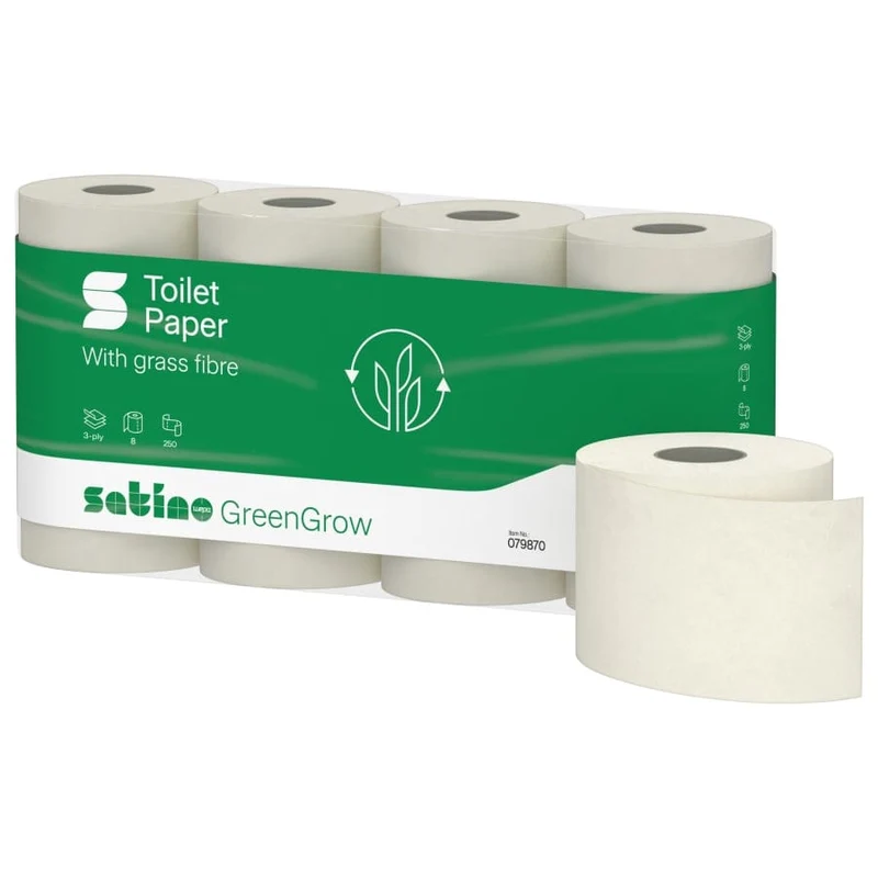 Satino GreenGrow Toilettenpapier 3-lagig, 250 Blatt, MT1