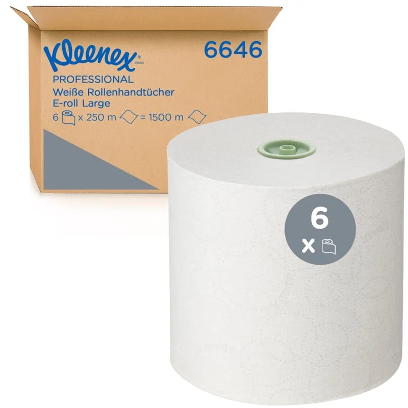 Kleenex Handtuchrolle E-Roll 1-lagig, 250 m, weiß
