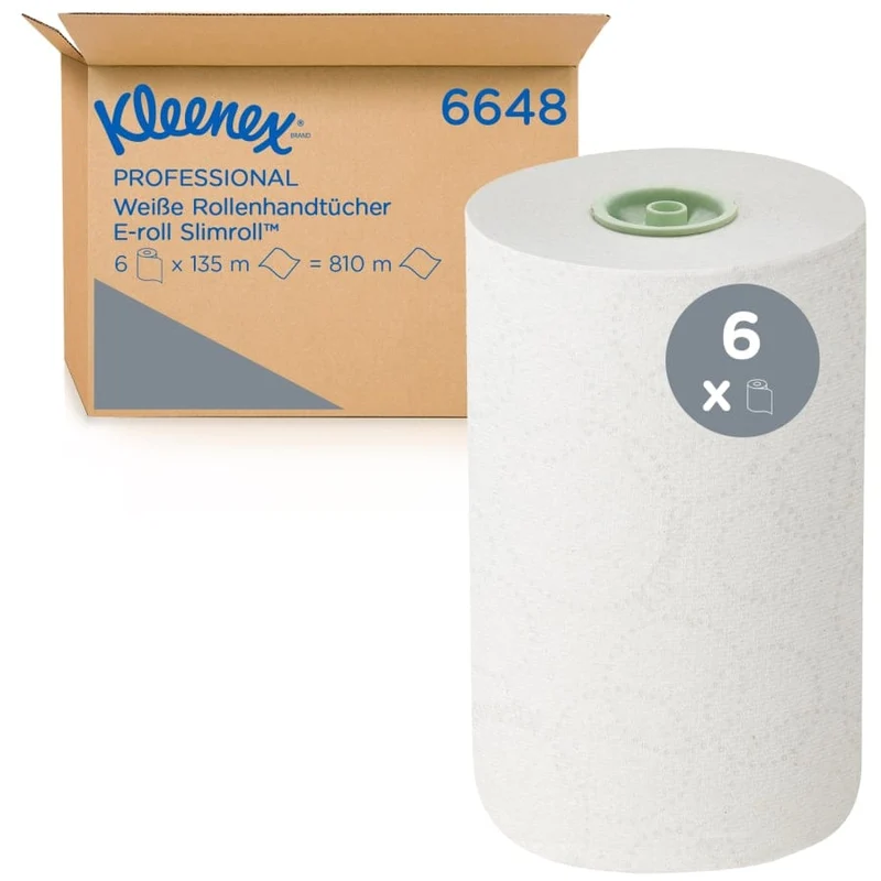 Kleenex Slimroll Handtuchrolle E-Roll 1-lagig, 135 m