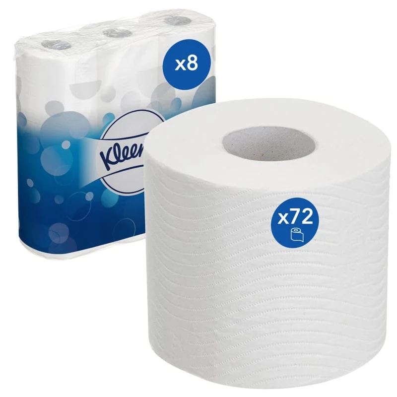Kleenex Toilettenpapier 3-lagig, 195 Blatt, 72 Rollen