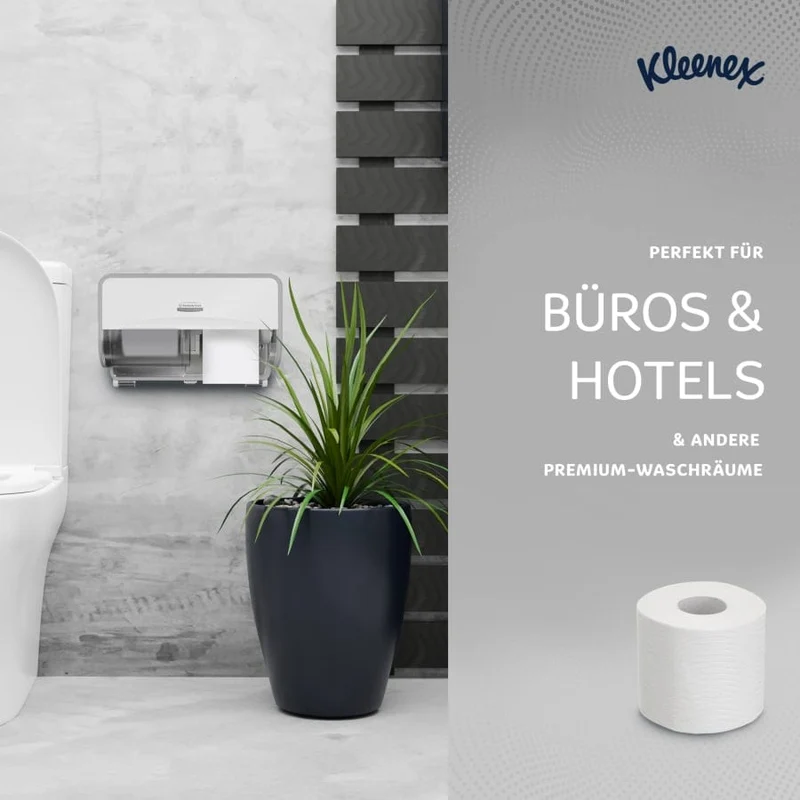 Kleenex Toilettenpapier 3-lagig, 195 Blatt, 72 Rollen