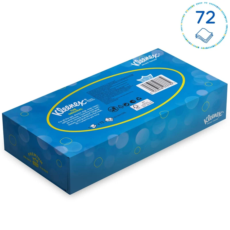 Kleenex Kosmetiktücher Box 3-lagig, 72 Tücher