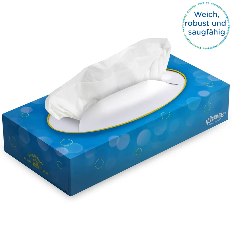 Kleenex Kosmetiktücher Box 3-lagig, 72 Tücher