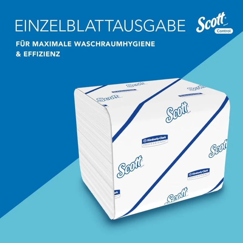 Scott Control Einzelblatt-Toilettenpapier 2-lagig, 250 Blatt