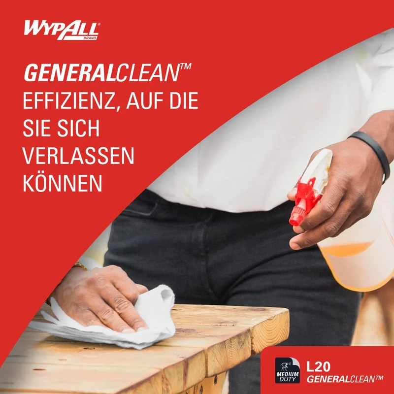 WypAll L20 Extra Wischtücher Großrolle, weiß oder blau