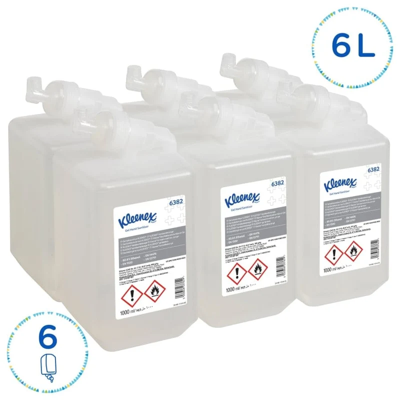 Kleenex Händedesinfektionsgel, parfümfrei, 1-l-Kassette
