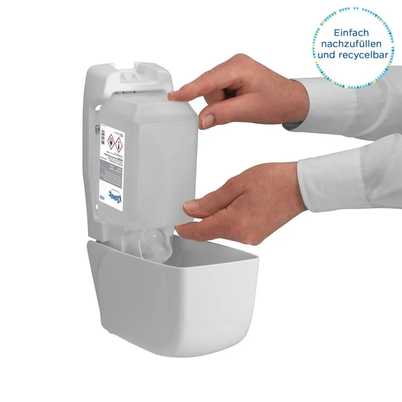 Kleenex Händedesinfektionsgel, parfümfrei, 1-l-Kassette
