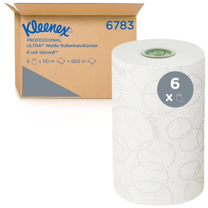 Kleenex Ultra Slimroll Handtuchrolle E-Roll 2-lagig, 110 m