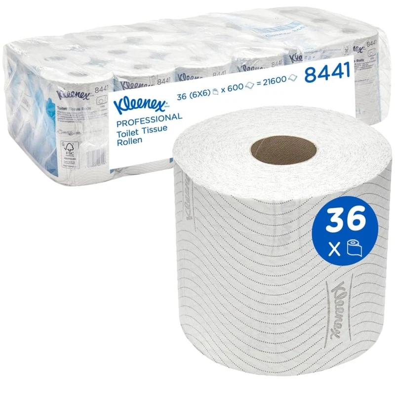 Kleenex Toilettenpapier 2-lagig, 600 Blatt