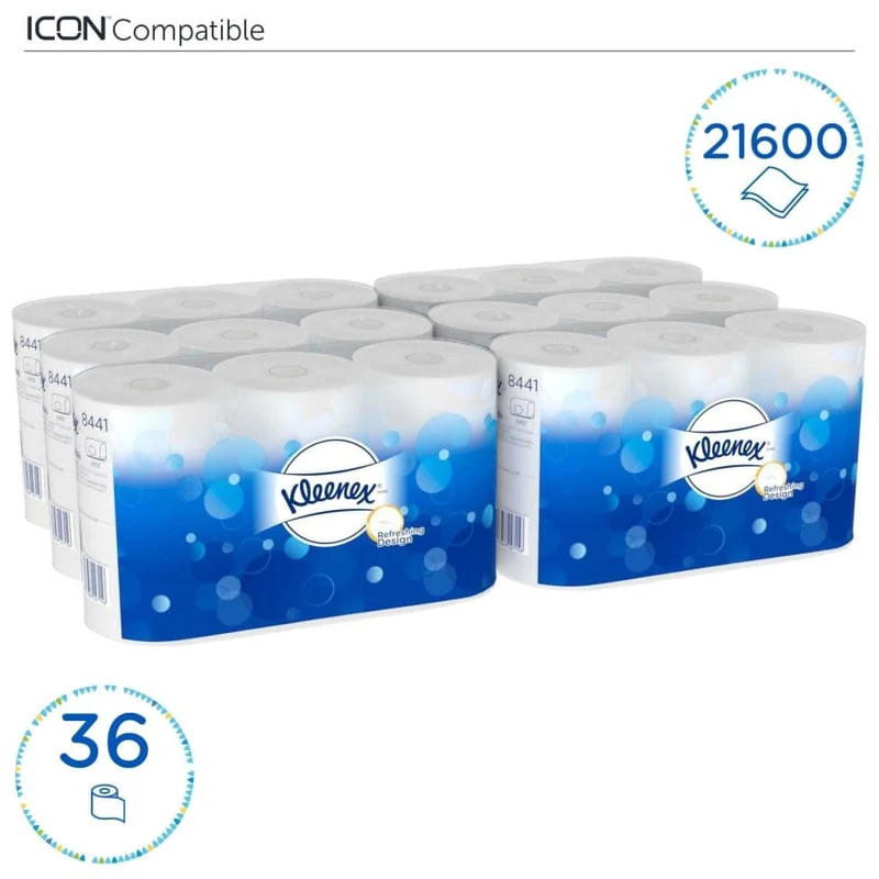 Kleenex Toilettenpapier 2-lagig, 600 Blatt