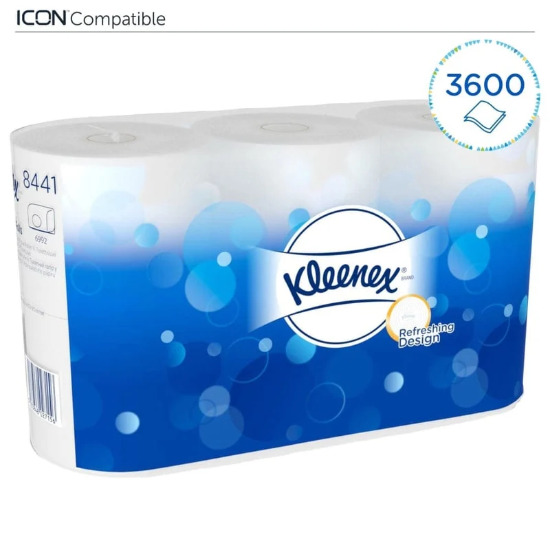 Kleenex Toilettenpapier 2-lagig, 600 Blatt