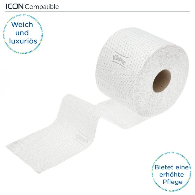 Kleenex Toilettenpapier 2-lagig, 600 Blatt