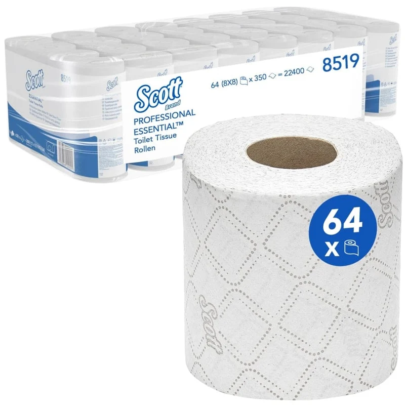 Scott Essential Toilettenpapier 2-lagig, 350 Blatt