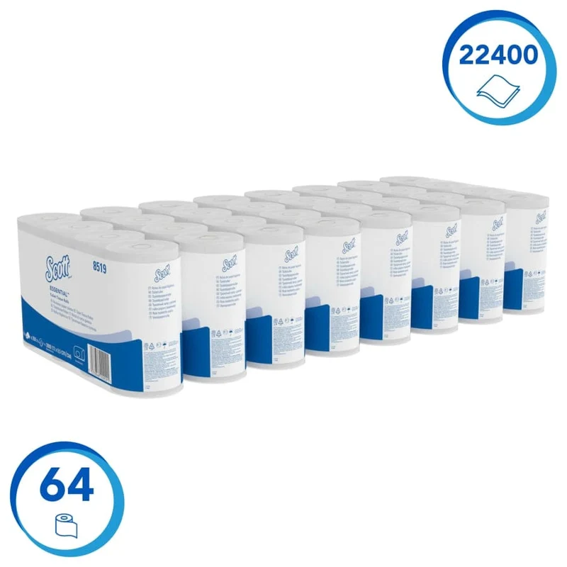 Scott Essential Toilettenpapier 2-lagig, 350 Blatt