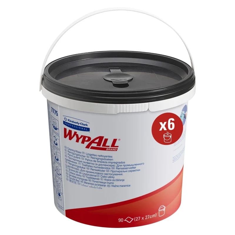 WypAll Power Clean Reinigungstücher Spendereimer, 90 Tücher