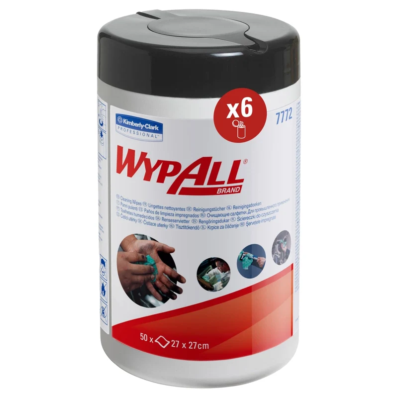 WypAll Power Clean Reinigungstücher Spenderdose, 50 Tücher