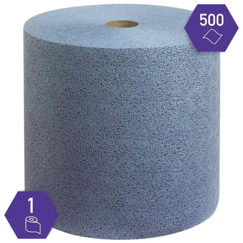 Kimtech Prozesswischtücher Rolle, blau, 500 Tücher