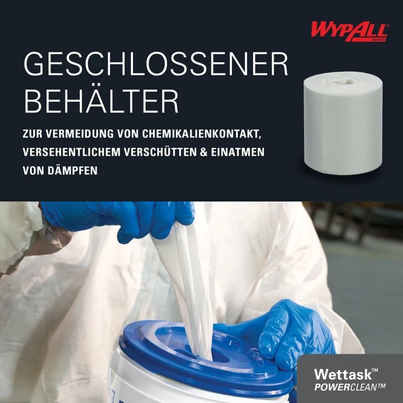 WypAll Wettask Power Clean Wischtücher für Lösungsmittel