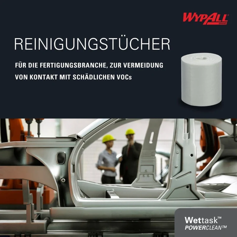 WypAll Wettask Power Clean Wischtücher für Lösungsmittel
