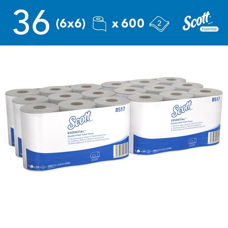 Scott Essential Toilettenpapier 2-lagig, 600 Blatt