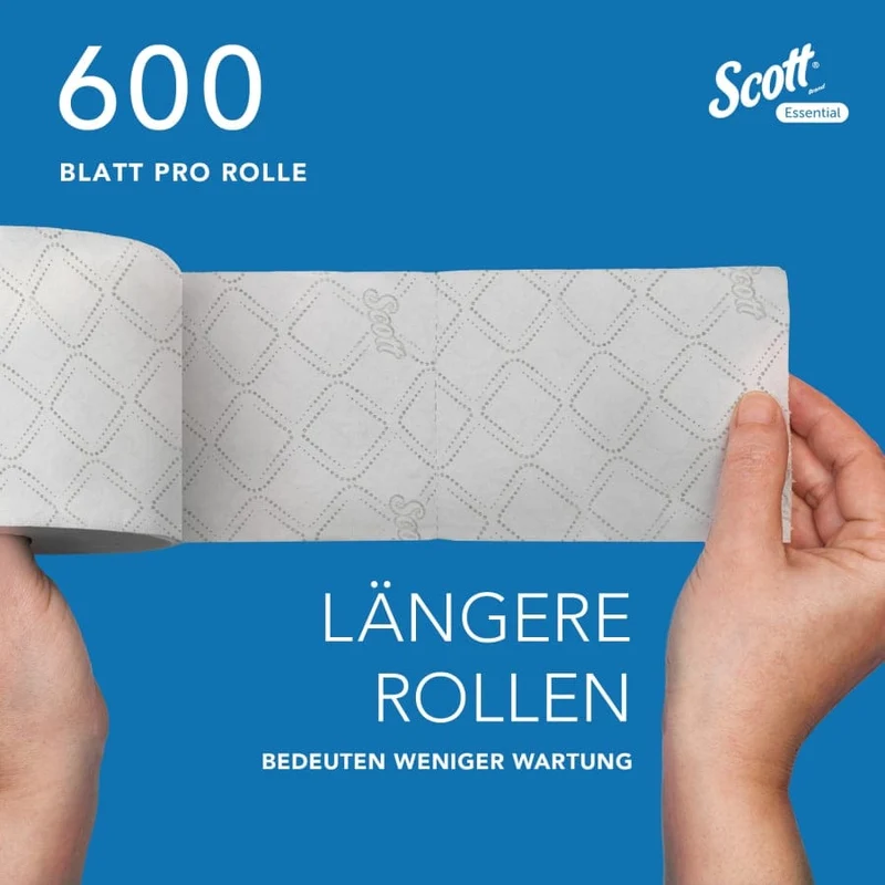 Scott Essential Toilettenpapier 2-lagig, 600 Blatt